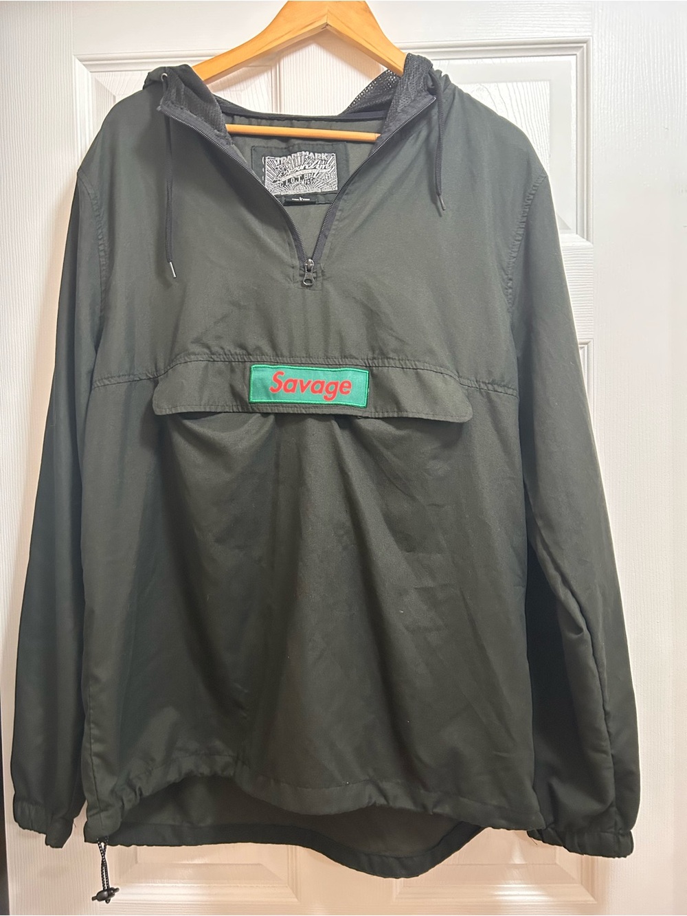 Trademark Brooklyn Cloth MFG.CO “Savage”Pullover windbreaker.